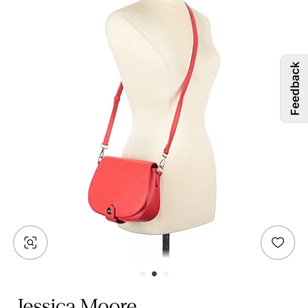 Jessica Moore Vibrant Red Crossbody Bag